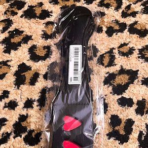 SHEIN BLACK SPANKING PADDLE WITH RED HEARTS ($5